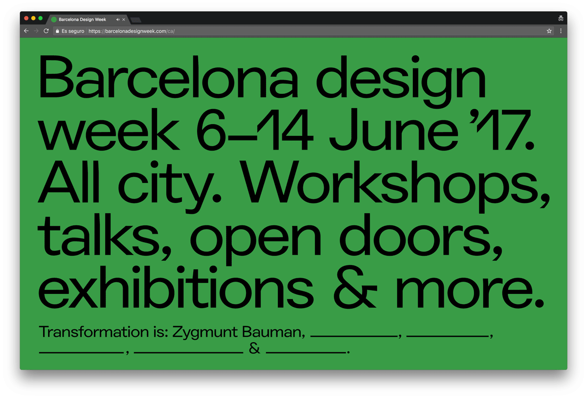 FOLCH - Barcelona Design Week ’17
