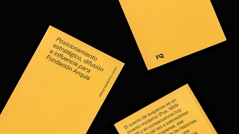 Transmedia consultancy for Fundación Arquia by Folch