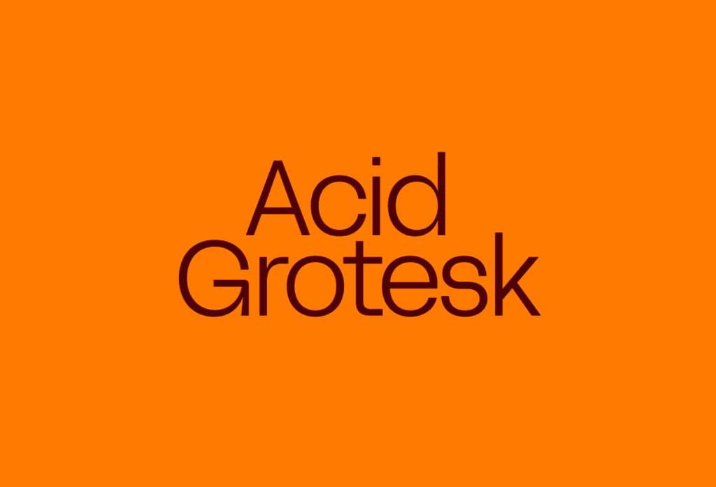 Acid Grotesk by Folch
